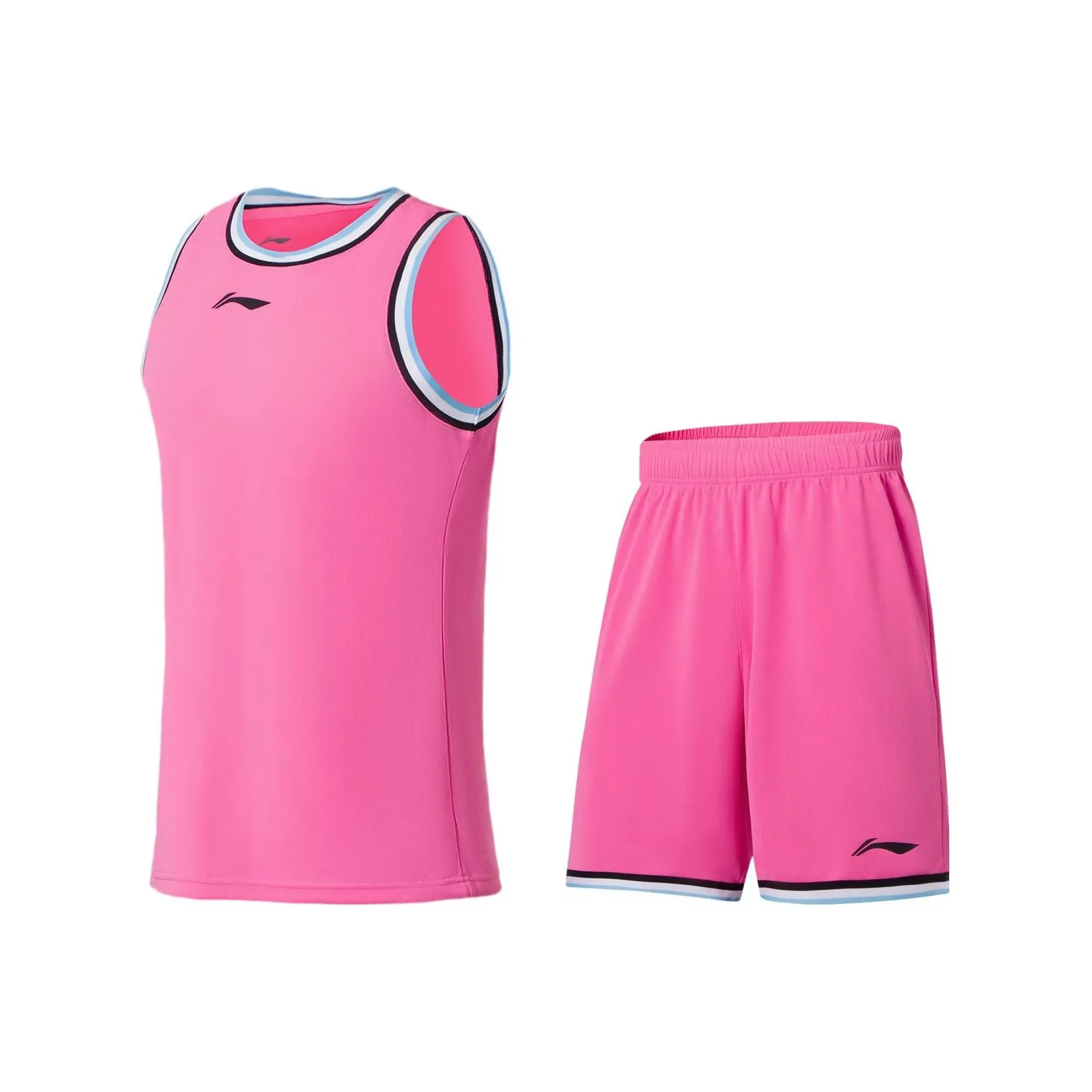 LINING Sports Basketball Collection Basketball Suits Men's Azalea Pink