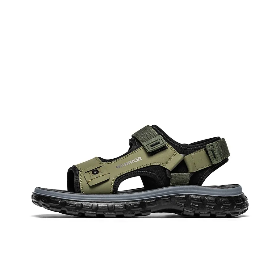 Warrior Пляжные сандалии Мужские Армейский зеленый Черный