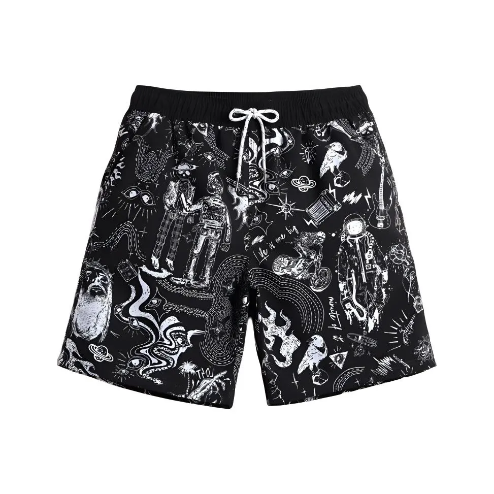 GAILANG Пляжные шорты Мужские Черные