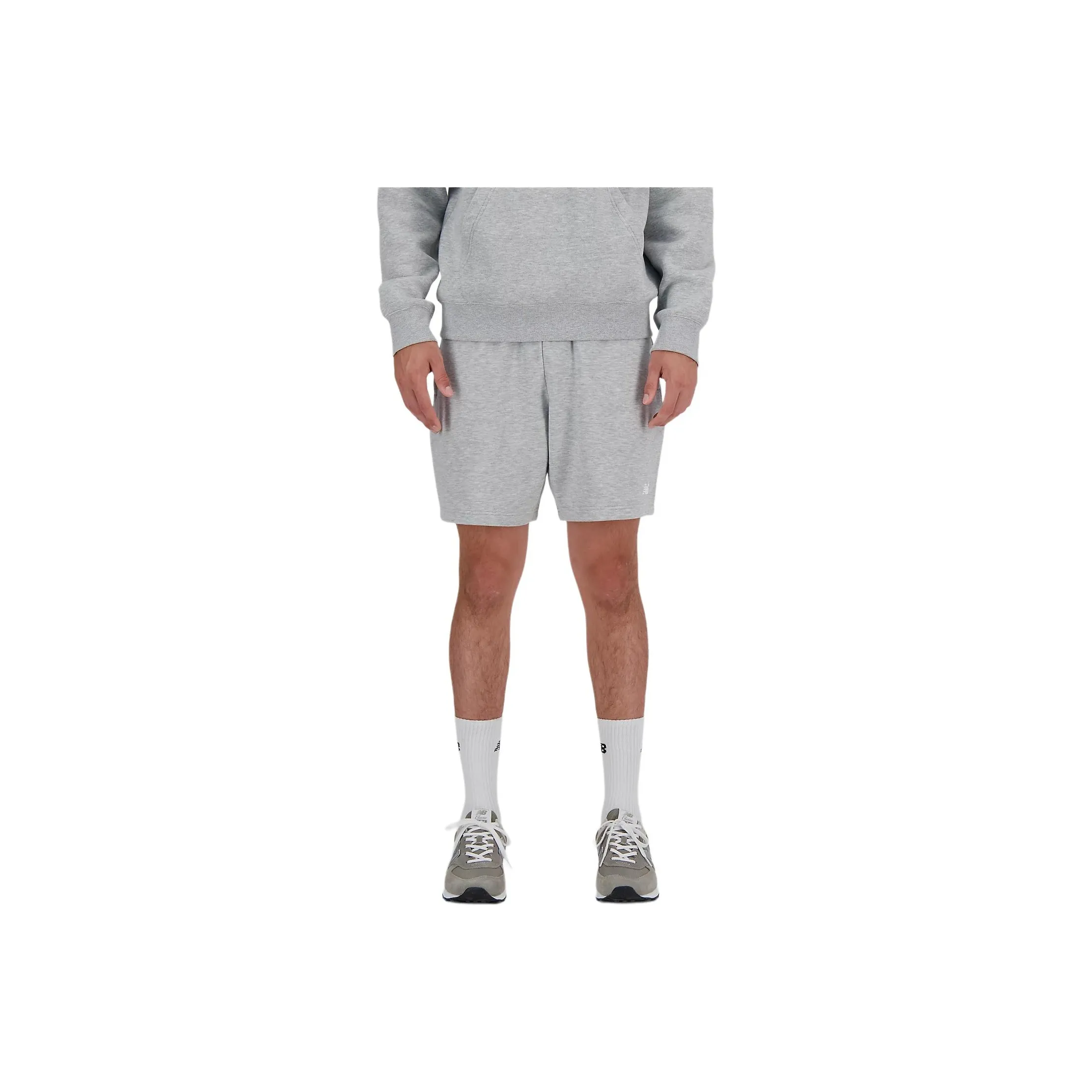 New Balance Sport Essentials French Terry Short 7 Повседневные шорты Мужские Серые