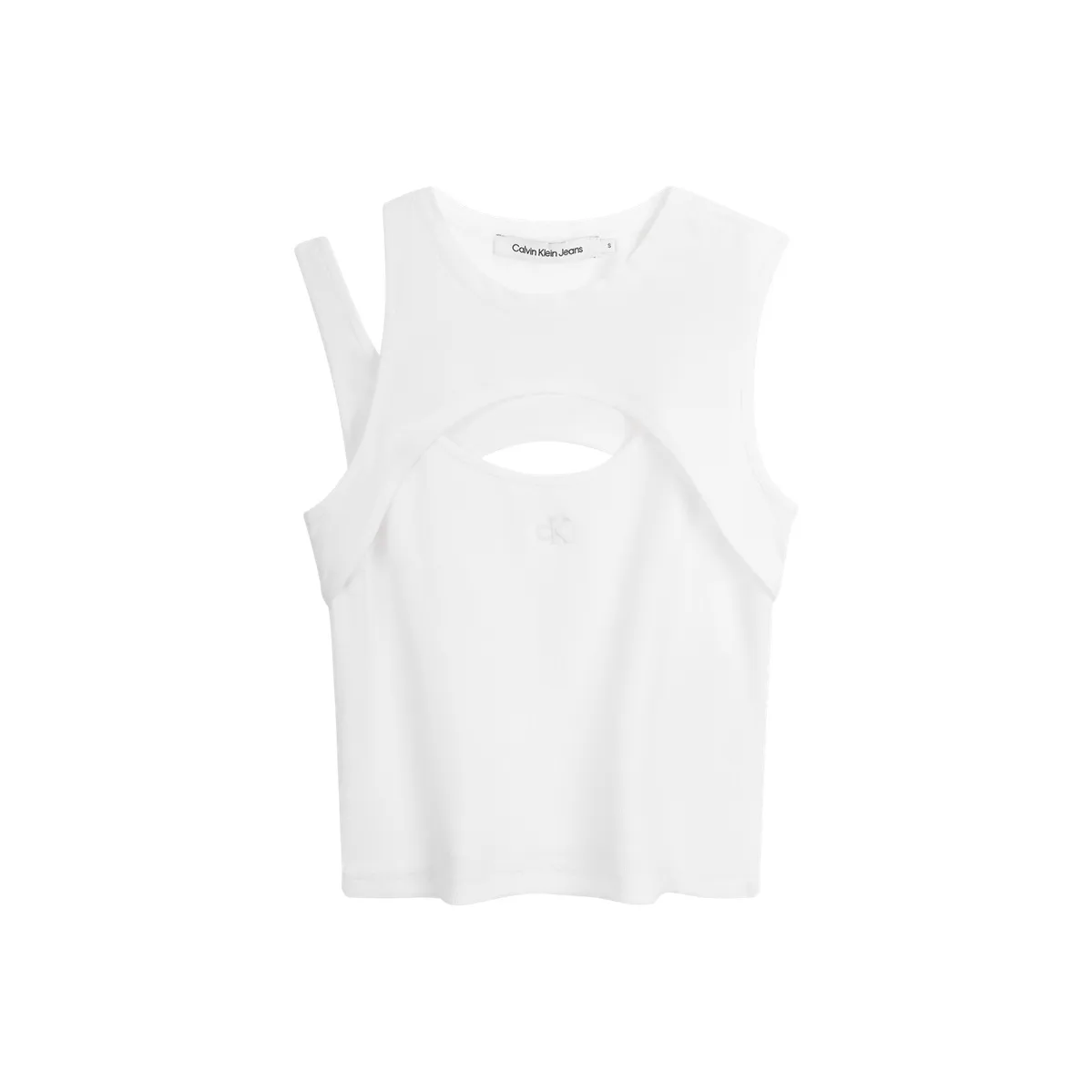CALVIN KLEIN Tank Tops Women's Moon White