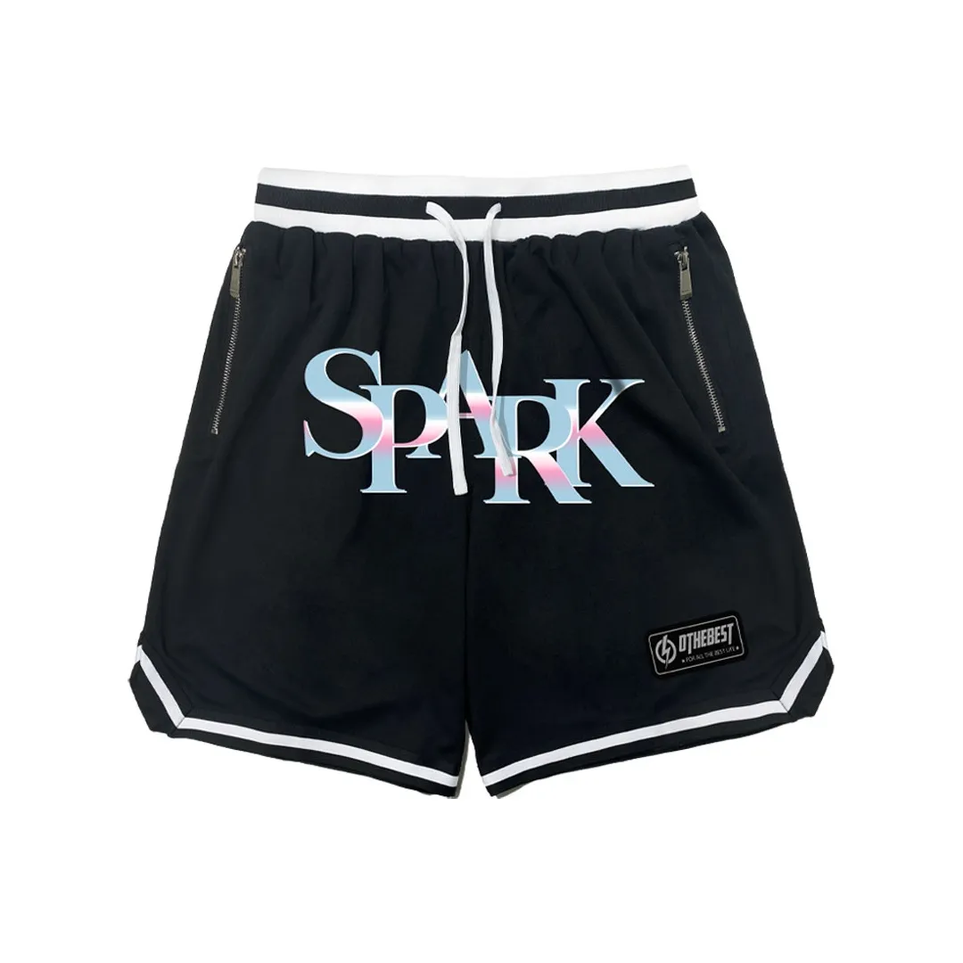 MIRACLE KILL x SPARK INFINITE Повседневные шорты Унисекс Черный