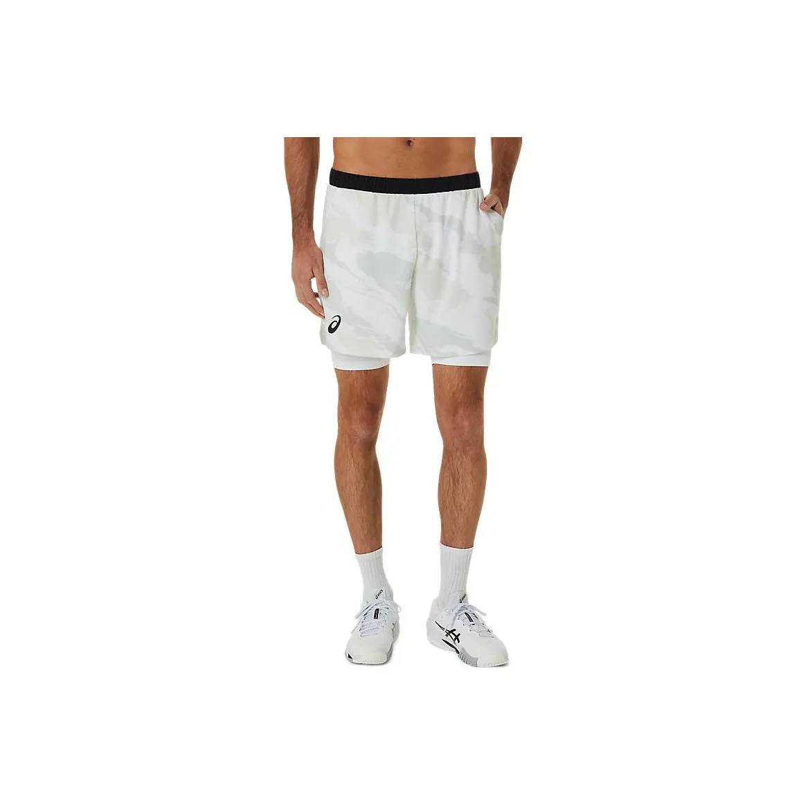 Asics MATCH GRAPHIC Casual Shorts Men's Bright White