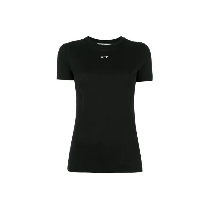 Off Белый черный Женские футболки