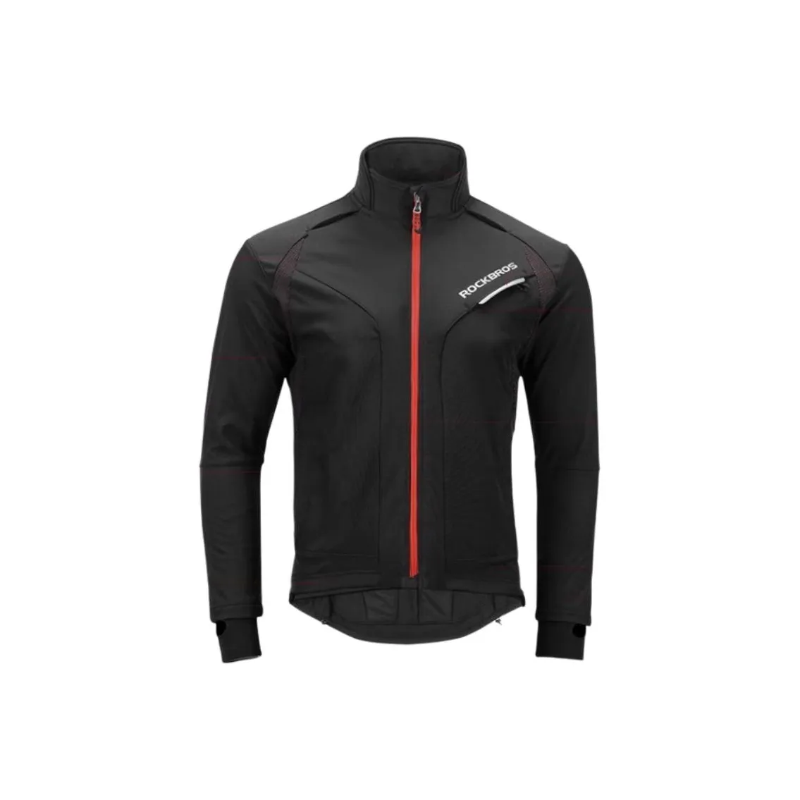 ROCBROS <Обновление> Kunlun Костюм Черно-красный Ветрозащитный Флис Теплый Унисекс Велосипедные костюмы