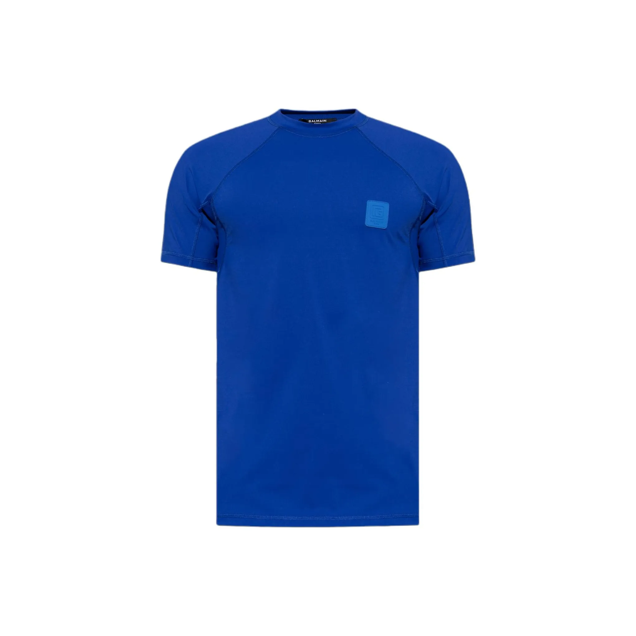 BALMAIN Logo appliqué Swimming T shirt