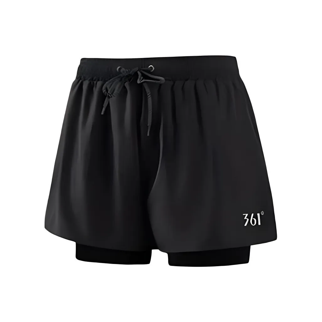 361° Быстросохнущий Дышащий MID Длина (размер в длину) Плавание Шорты Мужской Черный