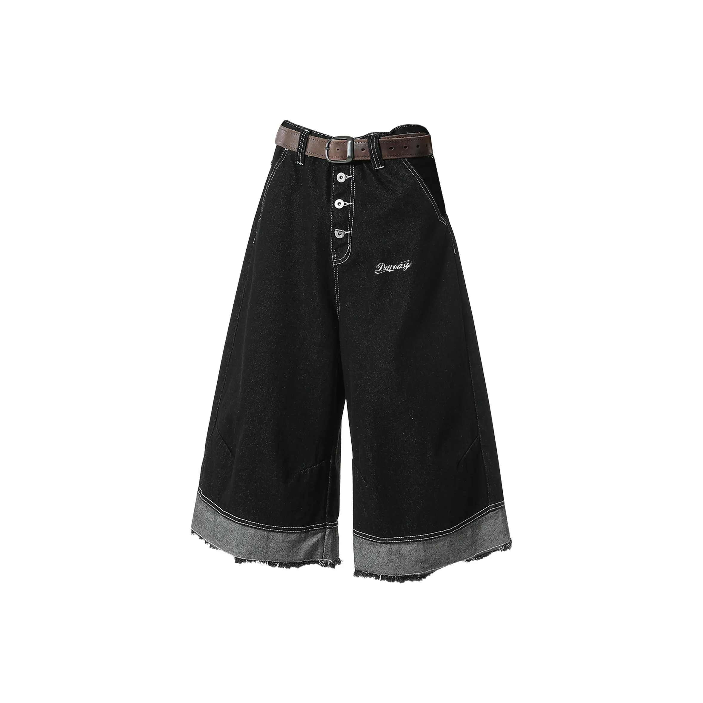 DAREASY Джинсовые шорты Унисекс Черный