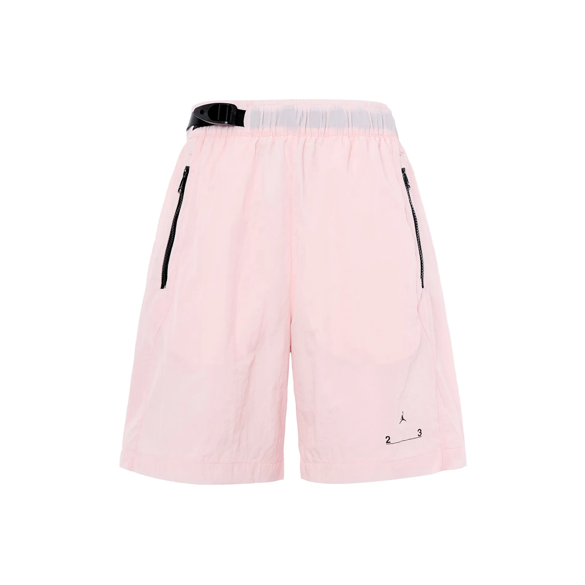Jordan Mens Logo Print Mid-Rise Casual Shorts Pink
