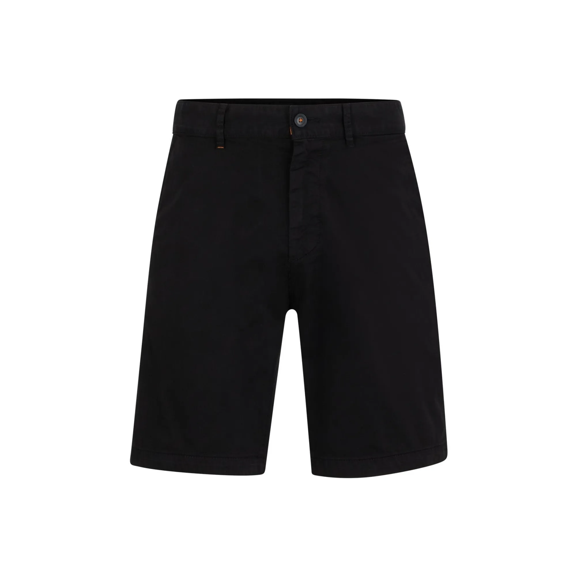 Hugo Boss Slim Fit Shorts из эластичного хлопка с аркой повседневные мужские шорты черные