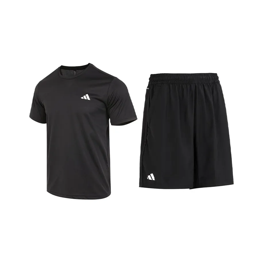 Adidas Теннис Повседневная Спортивная Одежда Мужская Черная