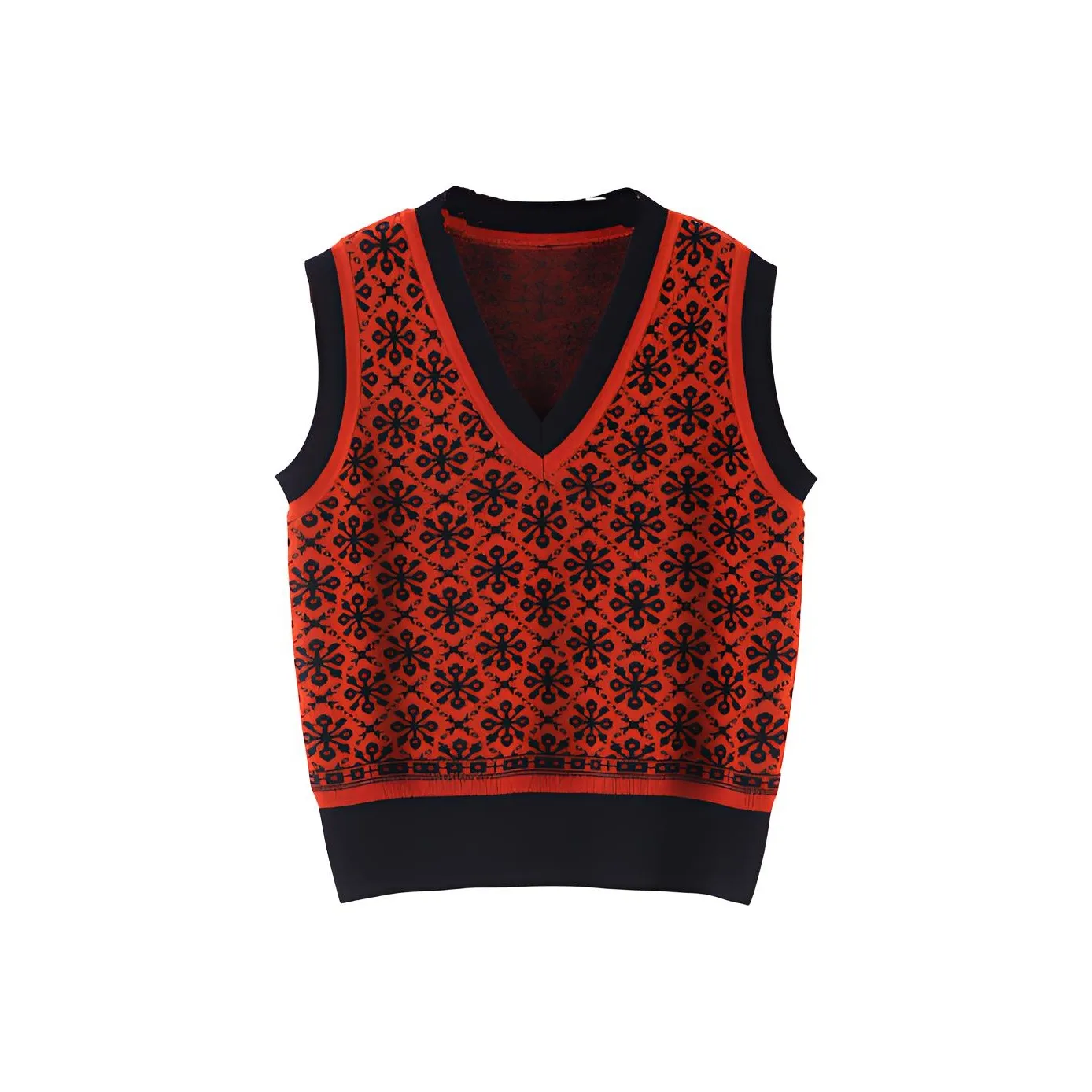 MAIGRE SIMHAT Майка Женская Черная + Теплый Оранжевый