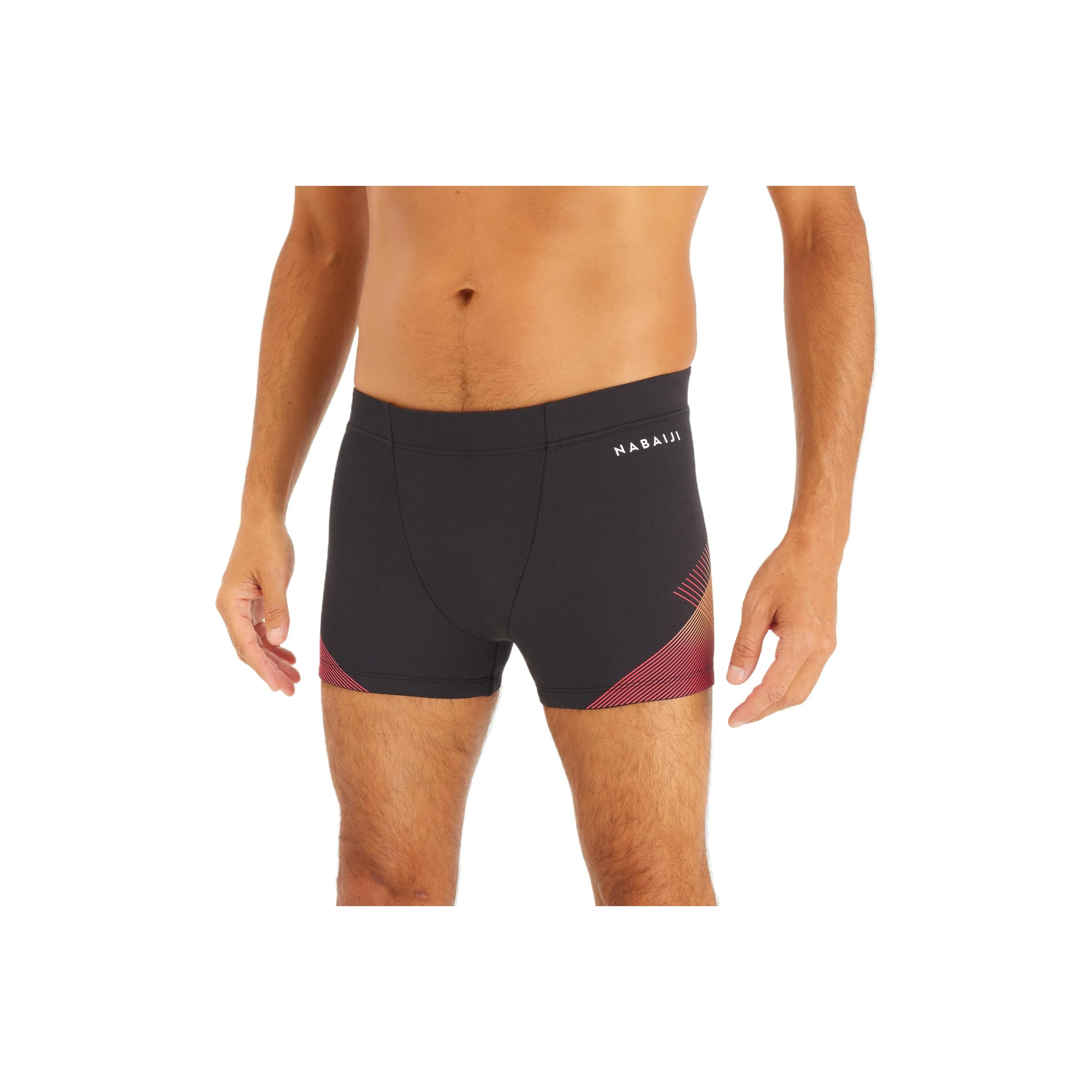 DECATHLON 500 Series Плавательные шорты Мужские Черные и Оранжевые