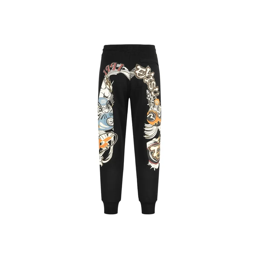 EVISU Casual Pants Men's Black