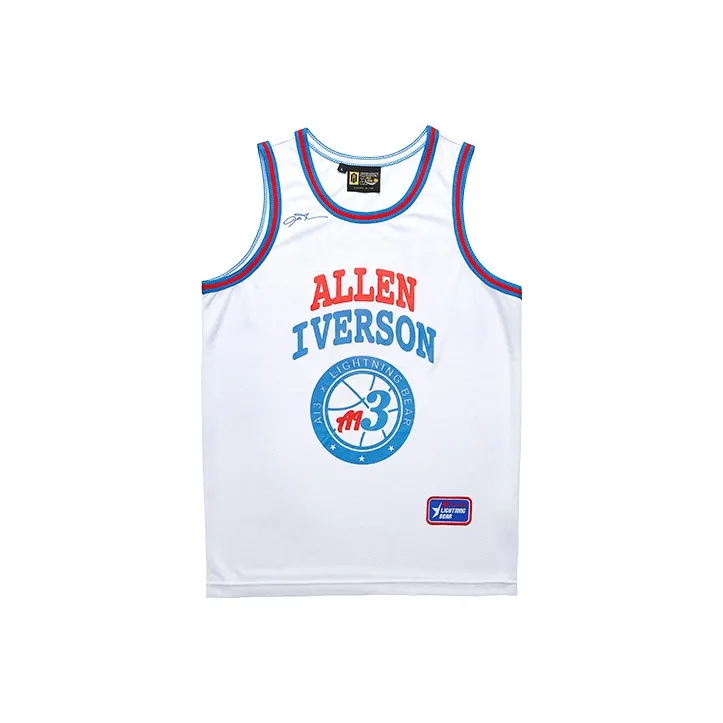 AI3 X LNBR Basketball Jerseys Unisex White