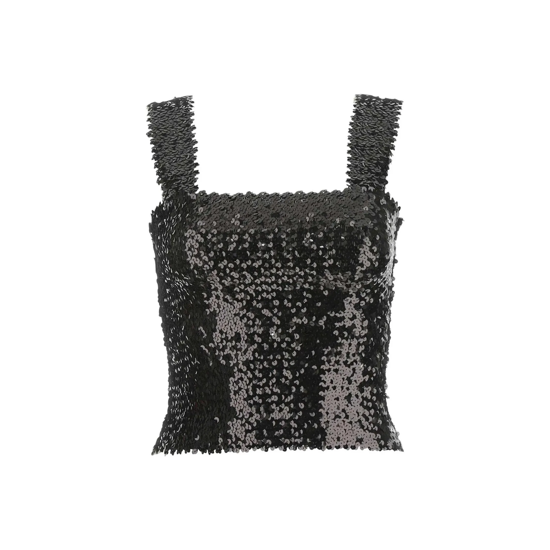 SAINT LAURENT Sequin Sleeveless Top