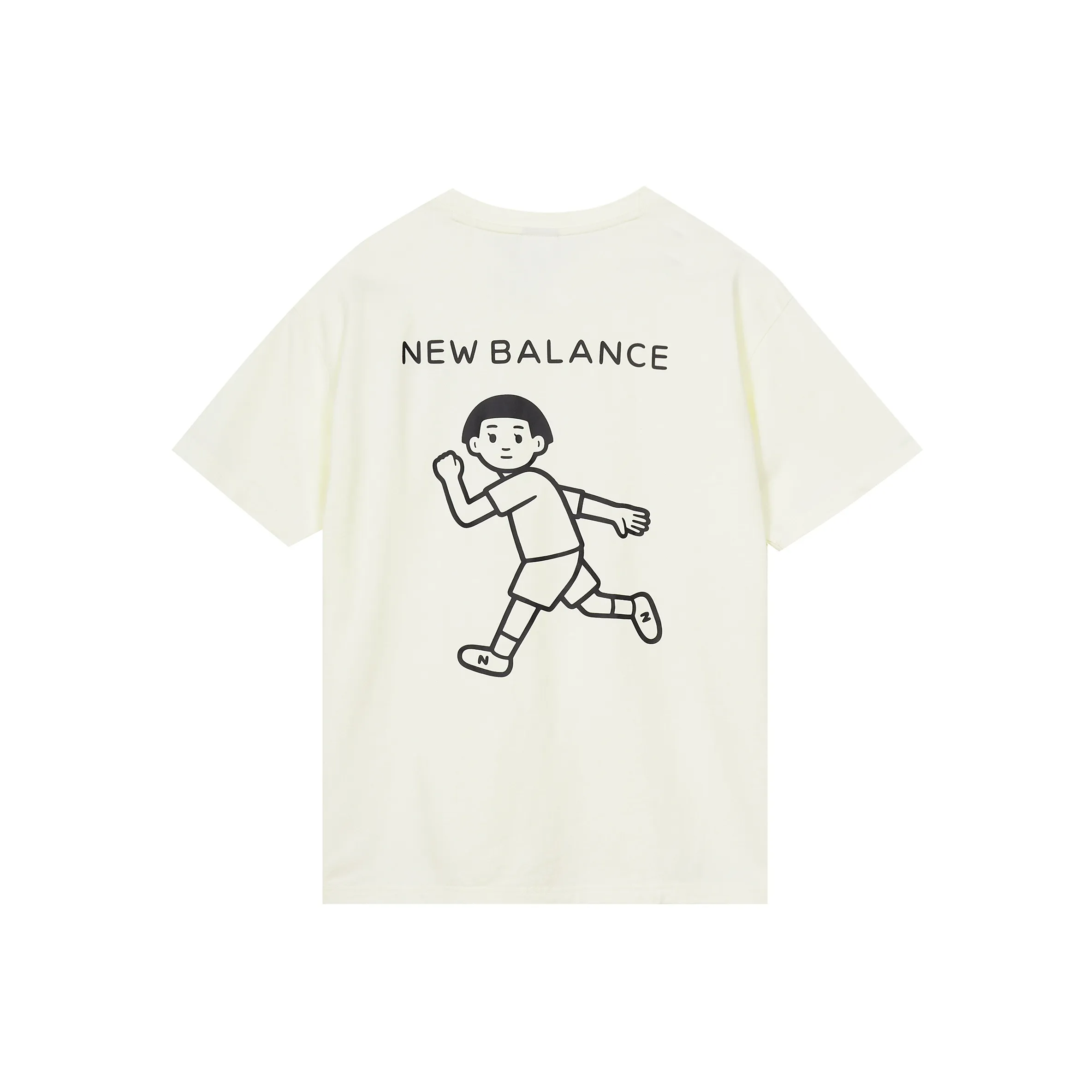 New Balance Noritake Collection Set in Sleeve T Shirt Women's Ivory White