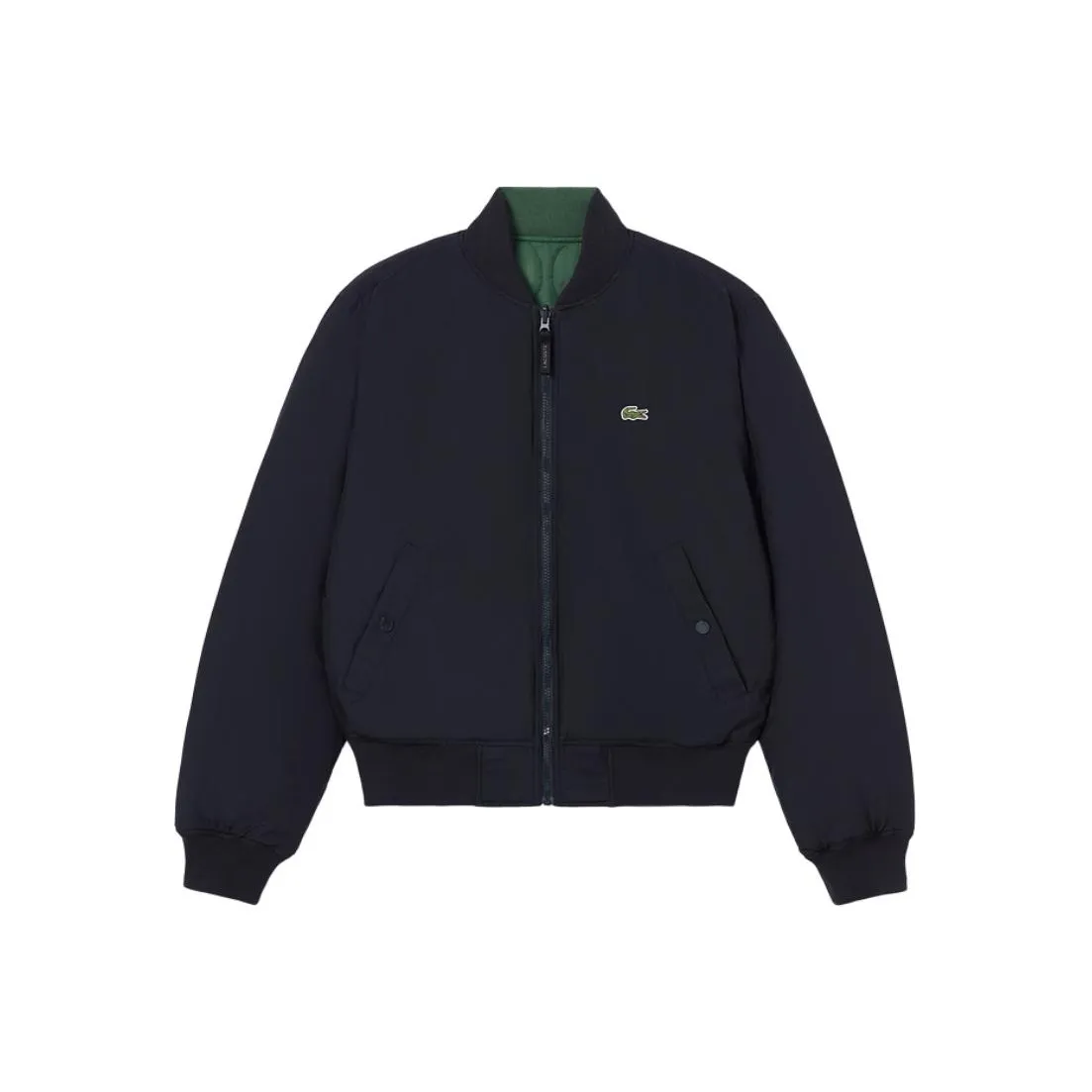 Пуховик Мужской Темно-Синий Зеленый Сотрудничество LACOSTE