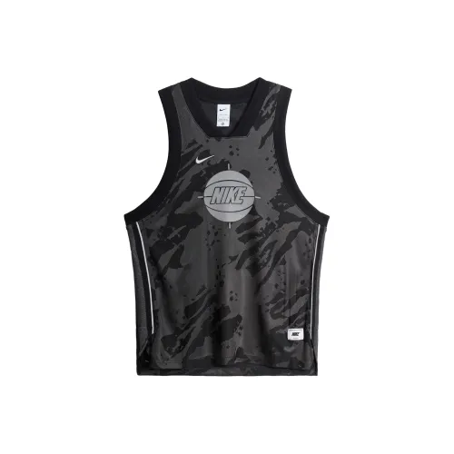 NIKE Dri Fit Черный Мужские Баскетбольные Джерси