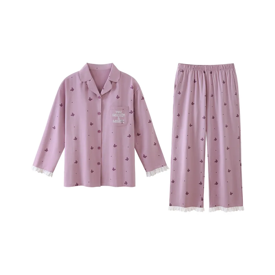 JINGYUN x Disney Pajama Set Women's Light Daylily Purple
