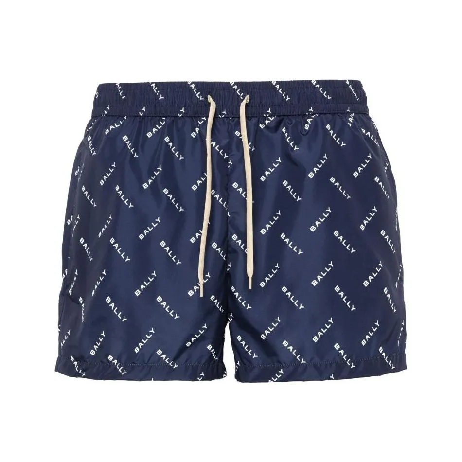 BALLY SS24 Пляжные шорты Мужские Морской синий