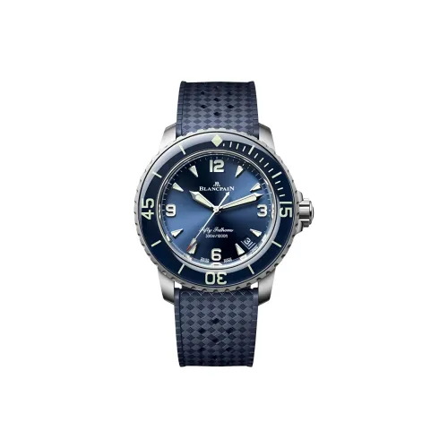 BLANCPAIN Автоматический Механический Движение Мужские FIFTY FATHOMS Часы 42,3 мм Синий