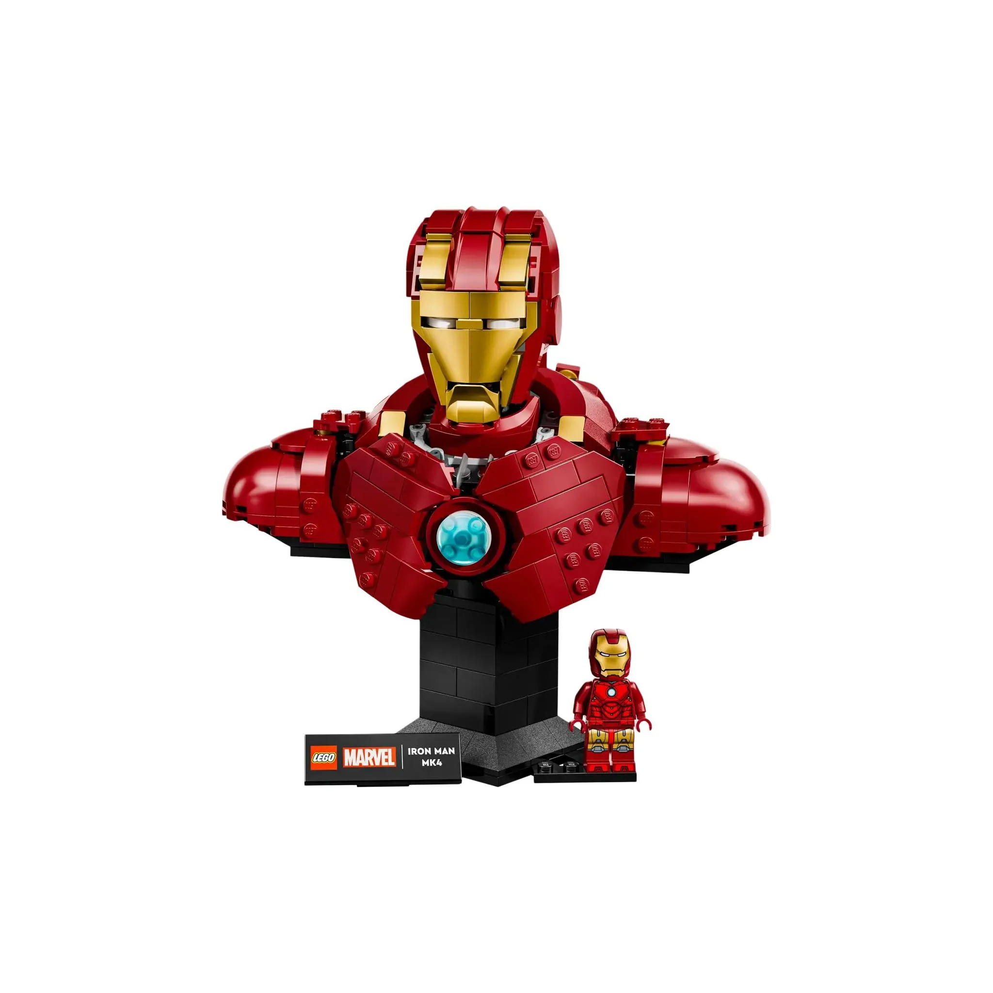 LEGO x MARVEL IRON MAN MK4 Полу-Верхняя Обхват Груди Статуя Конструкторы 436 шт. 76327