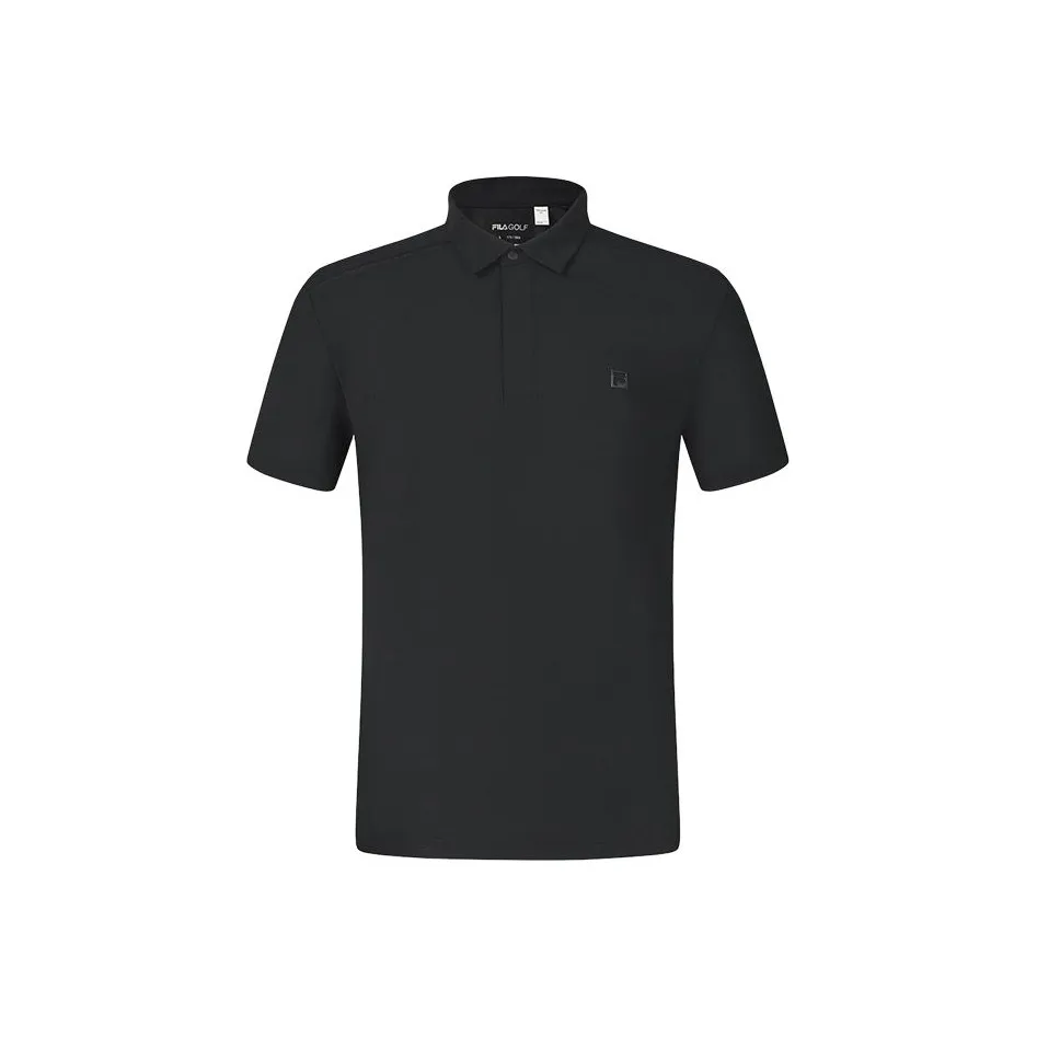 FILA Golf Collection Athletics SS25 Polo Shirt Men's Black