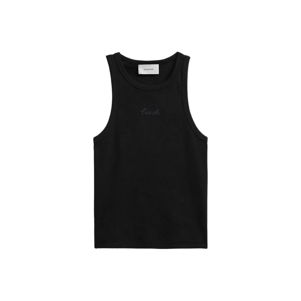 COACH SS24 Майка Женская Черная