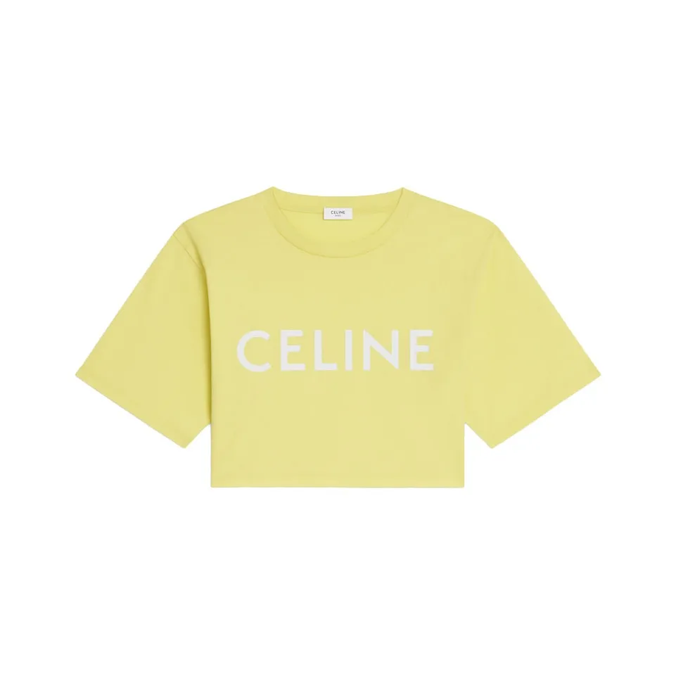 CELINE Crop Tops Women's Yellow