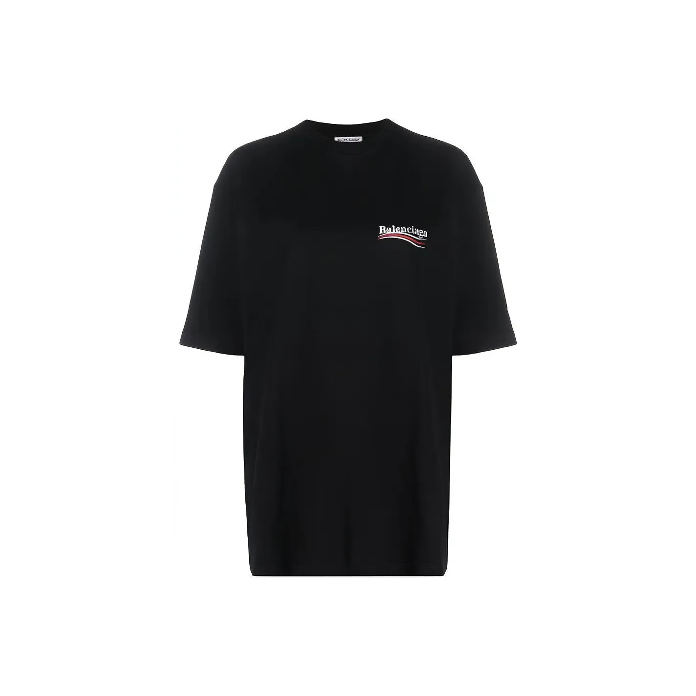 Balenciaga Drop Shoulder Sleeve T Shirt Women's Black