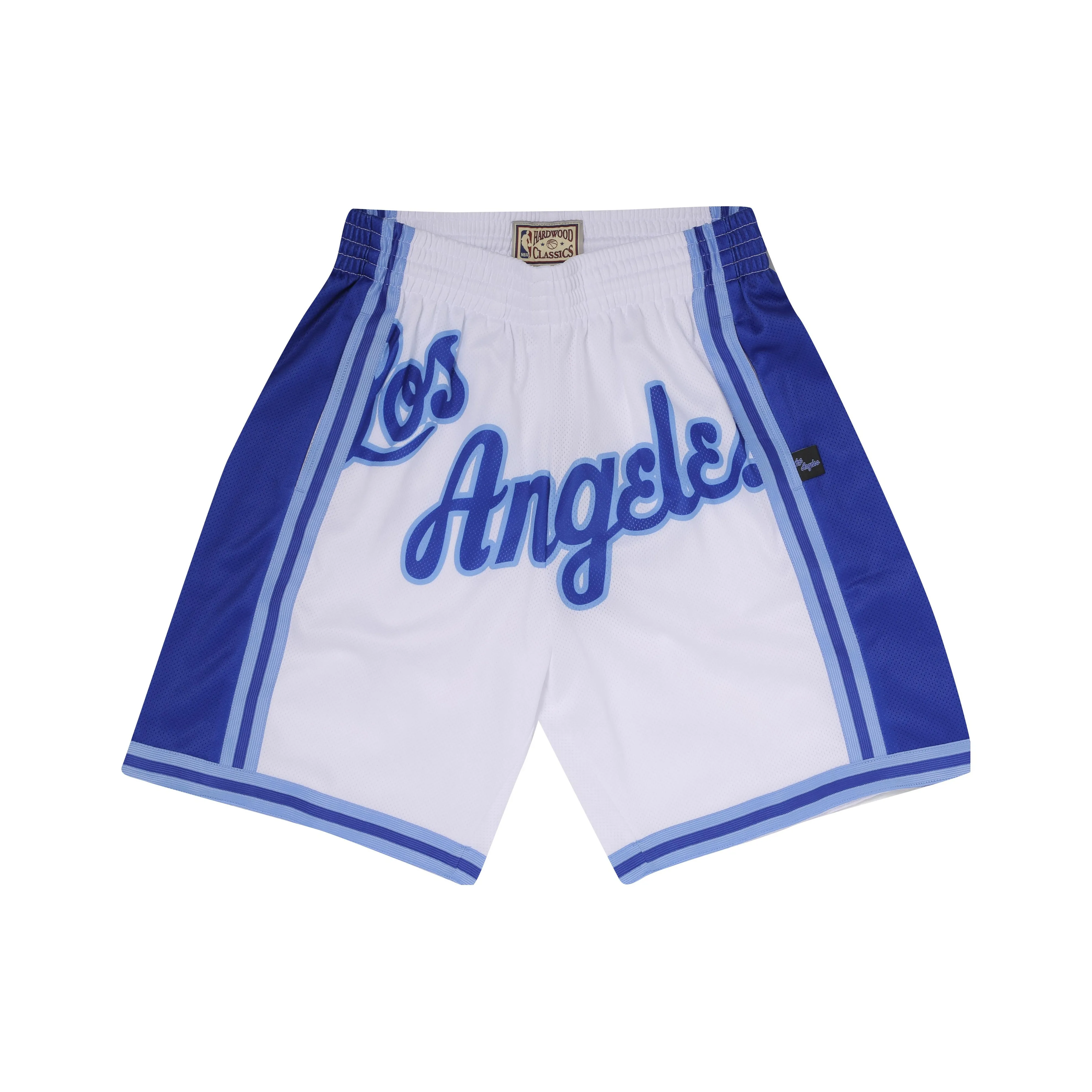 Mitchell Ness Basketball Shorts Unisex Blue With White Lettering
