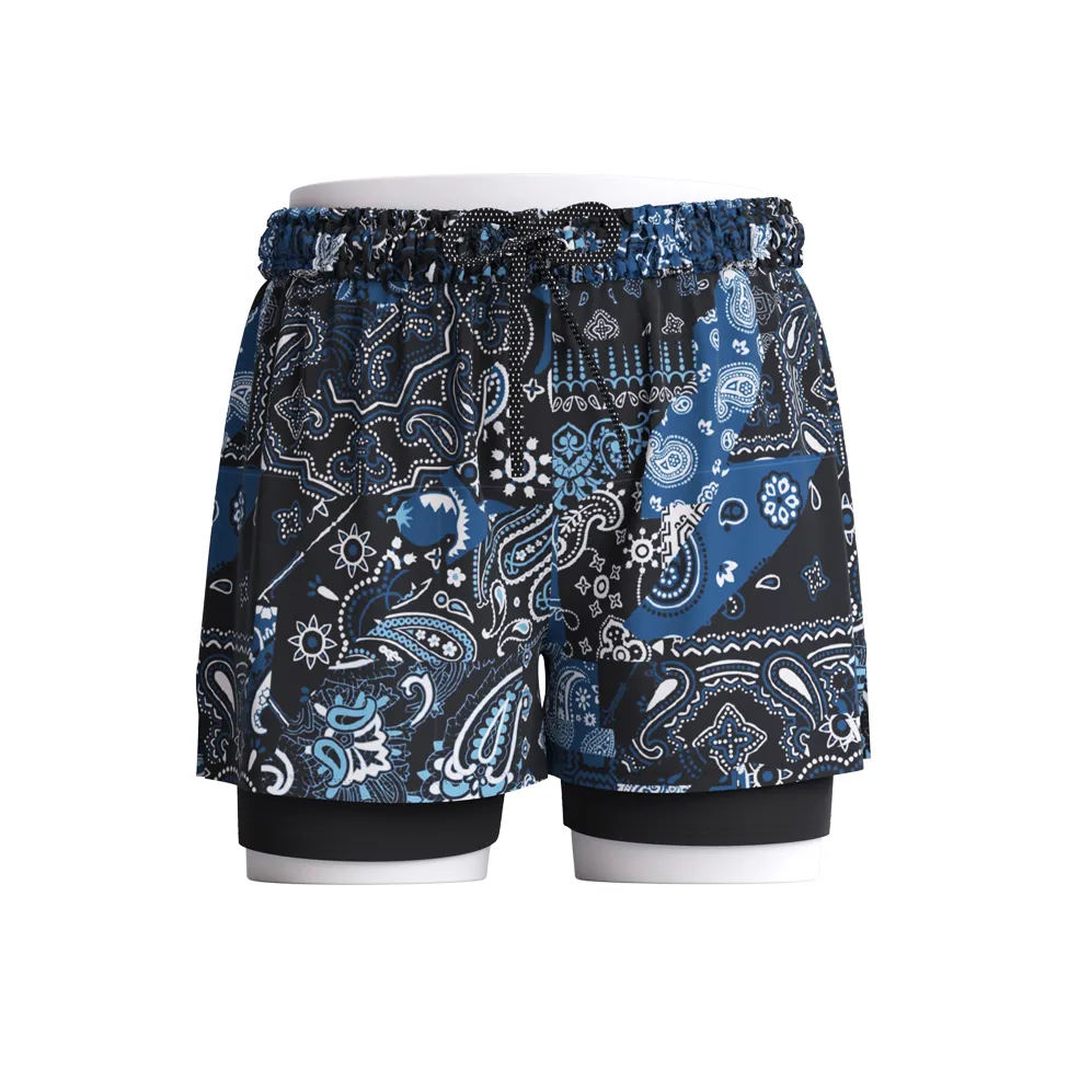 XTEP Плавательные шорты Мужские с принтом синие