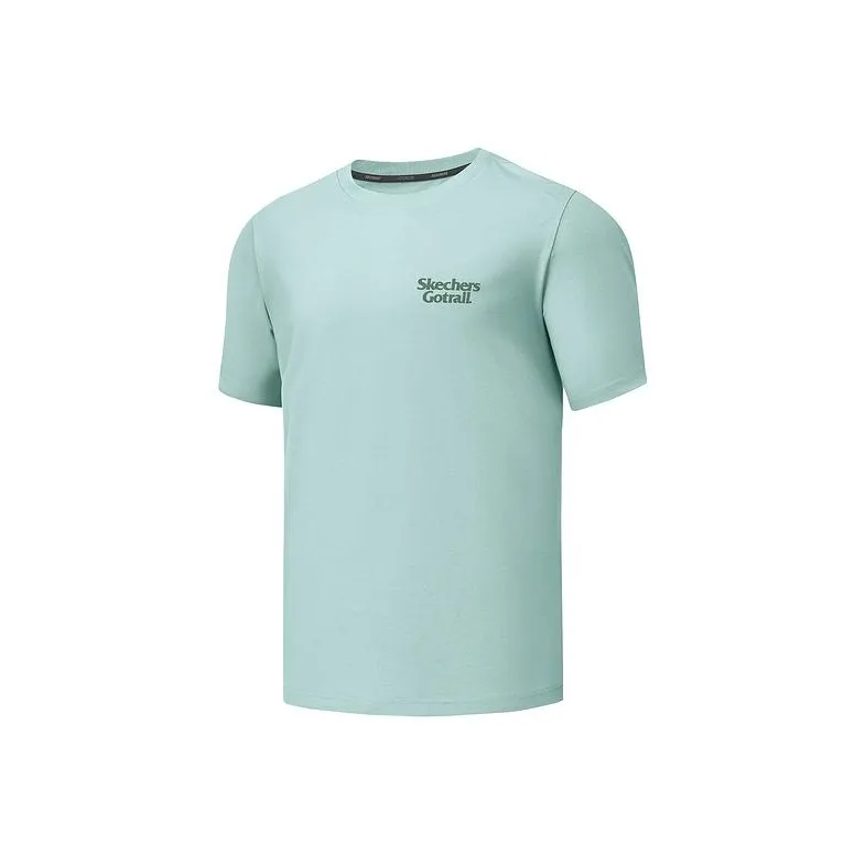 Skechers T-Shirt Унисекс Художественный стиль Зеленый 03WV