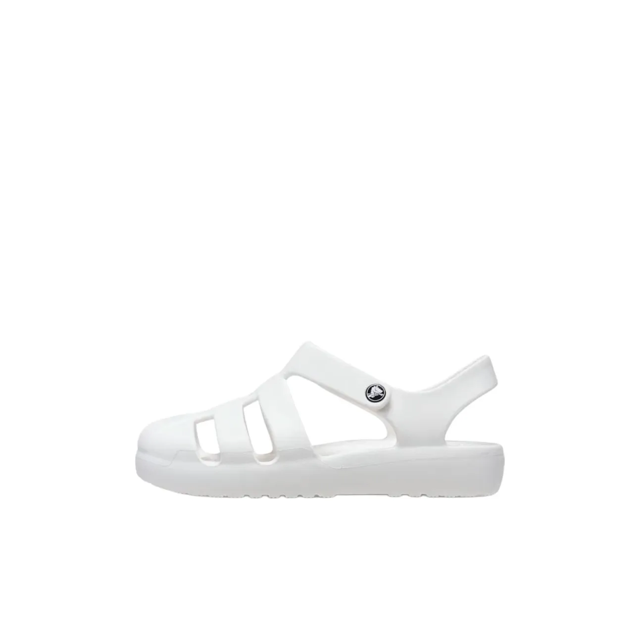 Crocs Classic Fisherman Slip-Resistant Abrasion-Resistant Low Top Children's Sandals White Children's
