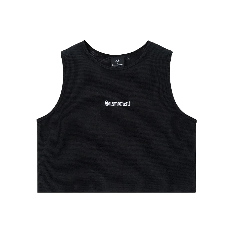 Suamoment Повседневный Cropped Без рукавов T-рубашка Женская