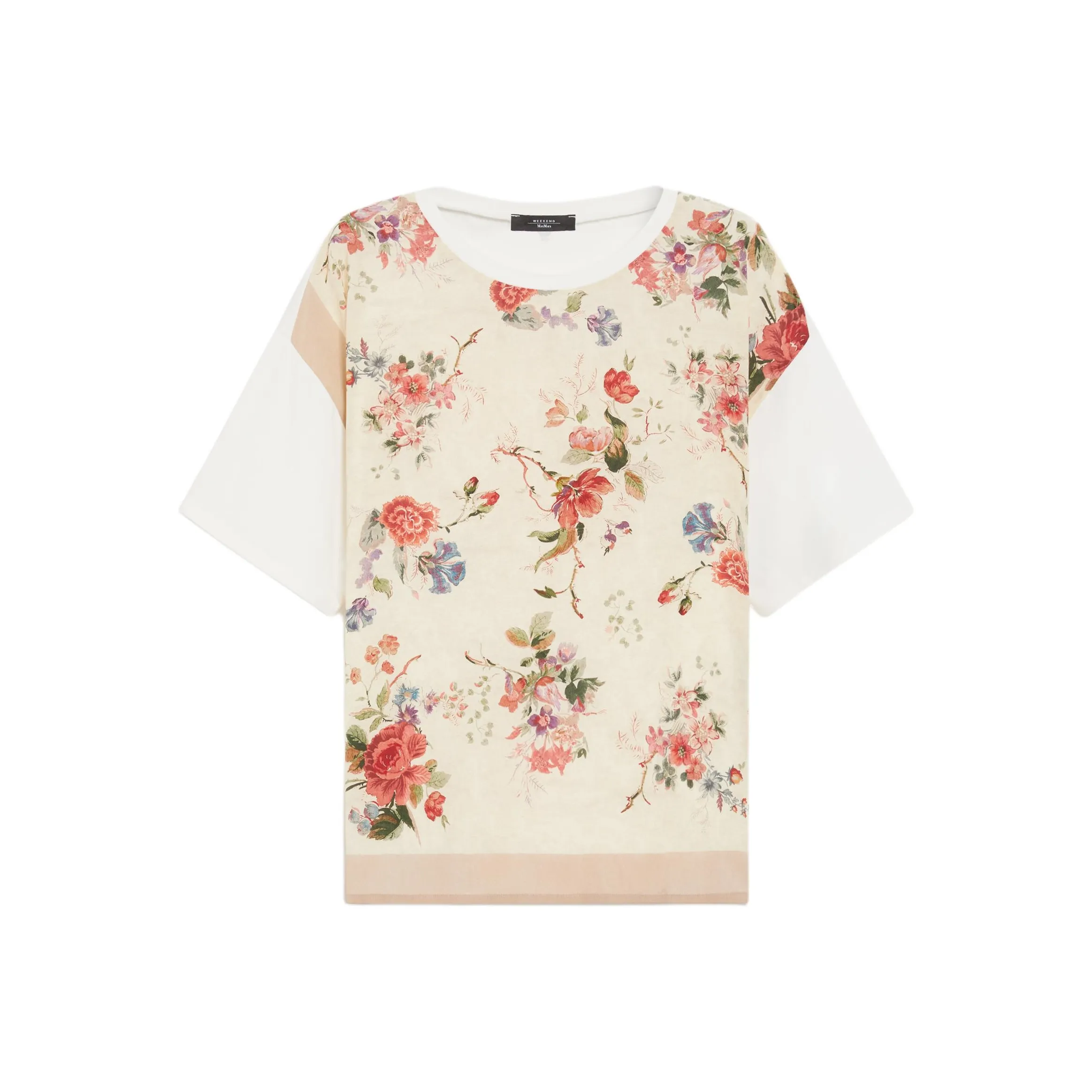 WEEKEND MaxMara T-рубашка женская сливочного цвета