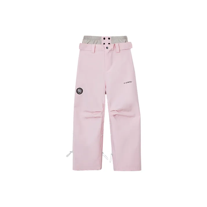 LA QOMOTEC Ski Pants Unisex Cherry Blossom Pink