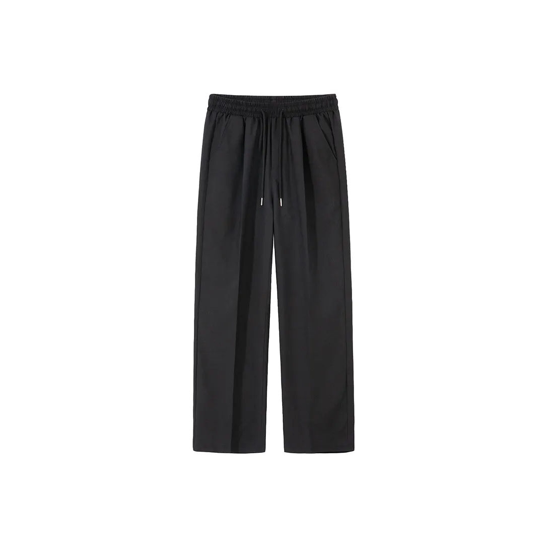CVOOOER Черный Драпированный Ice Silk Унисекс Повседневные Штаны