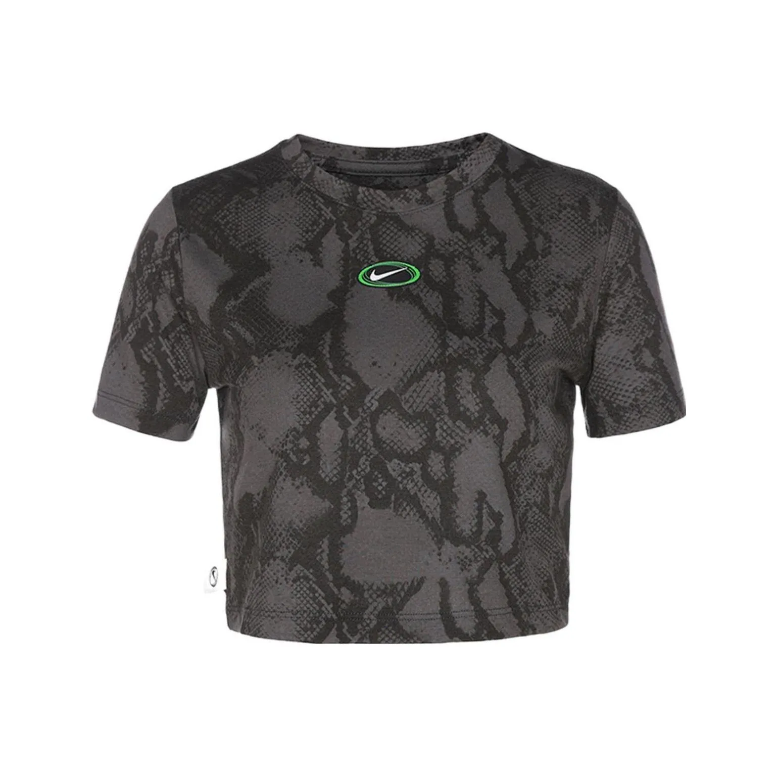 Nike Черный Женский Короткий Топ