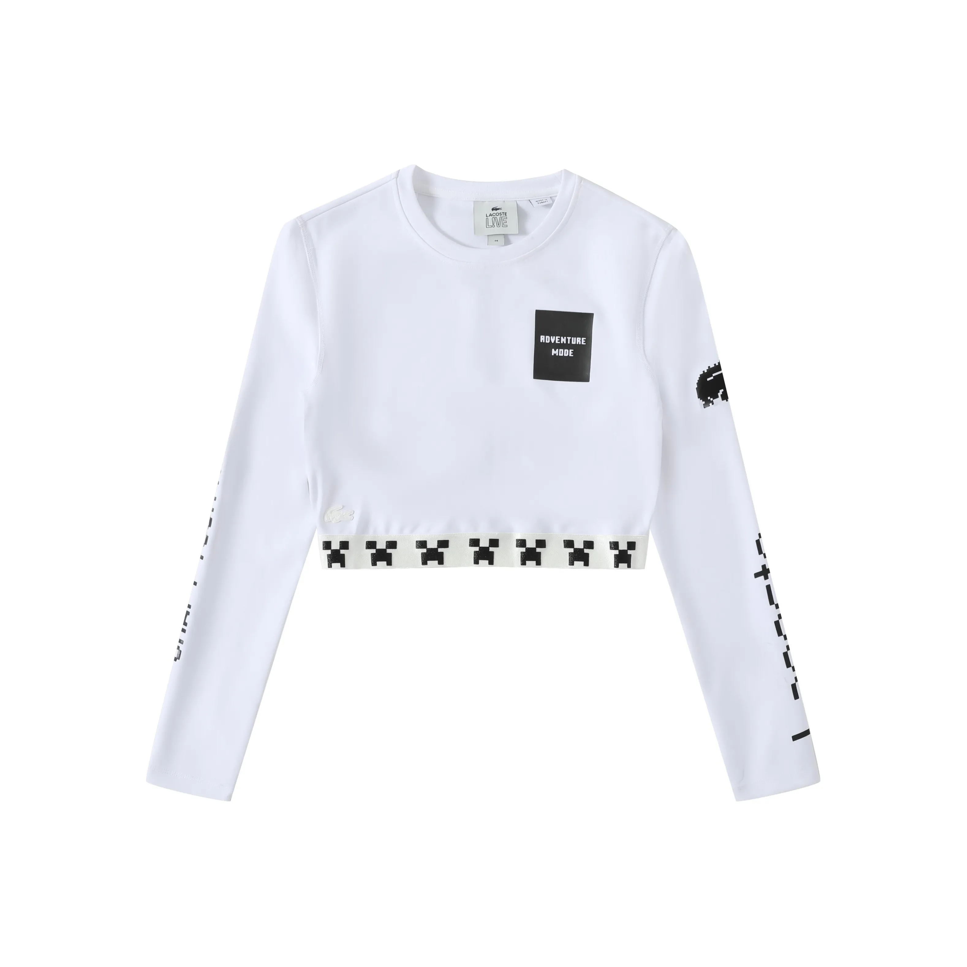 LACOSTE Collaboration SS22 Длинный рукав Т-рубашка Женская Белая