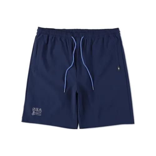 DENHAM × Wind And Sea SS23 Co Branded SERIES Синий Унисекс Повседневные шорты