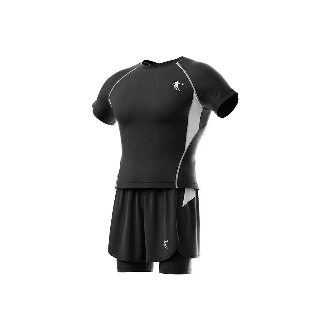 QIAODAN Two Piece Men's Swimwear Men's Black