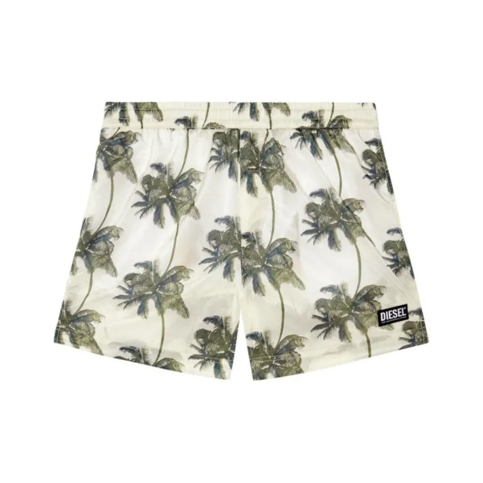 DIESEL Bmbx Rio 41cm Parachute Palm Tree Printed Swim Shorts