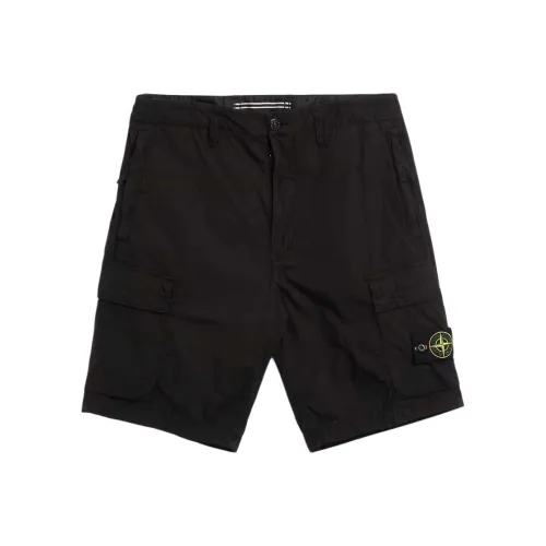 STONE ISLAND Черные Мужские Повседневные Шорты