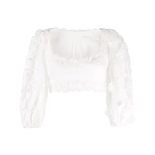 Zimmermann Белый Женские Короткие Топы