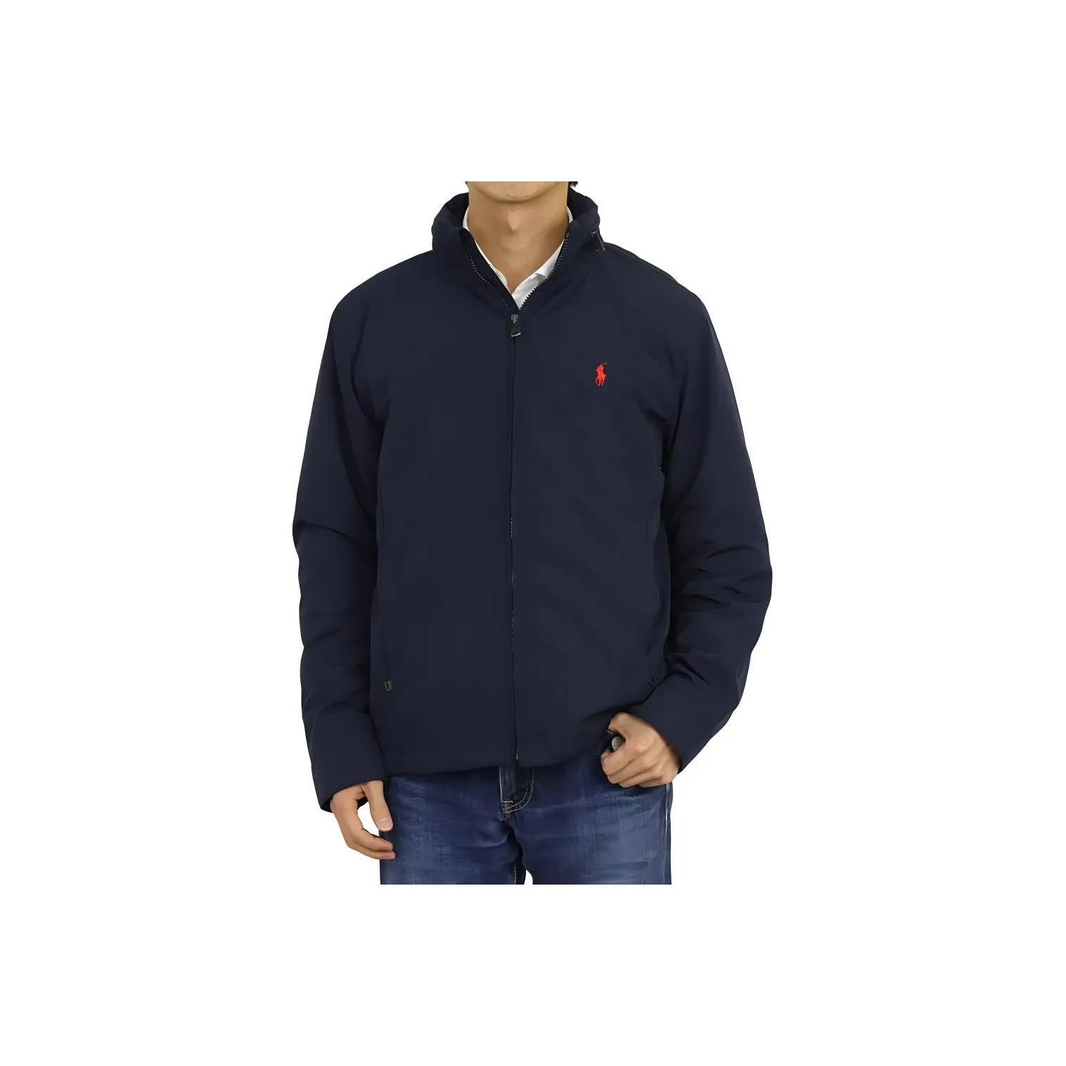 Polo Pony-embroidered tie-dye sweatshirt FW23 Puffer Jacket Men's Blue
