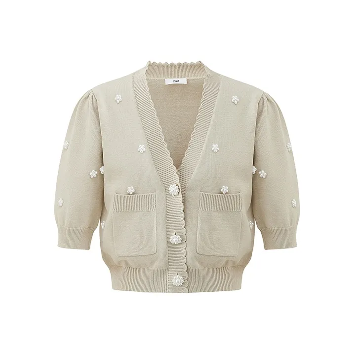 D'zzit Knitwear Women's Light Khaki