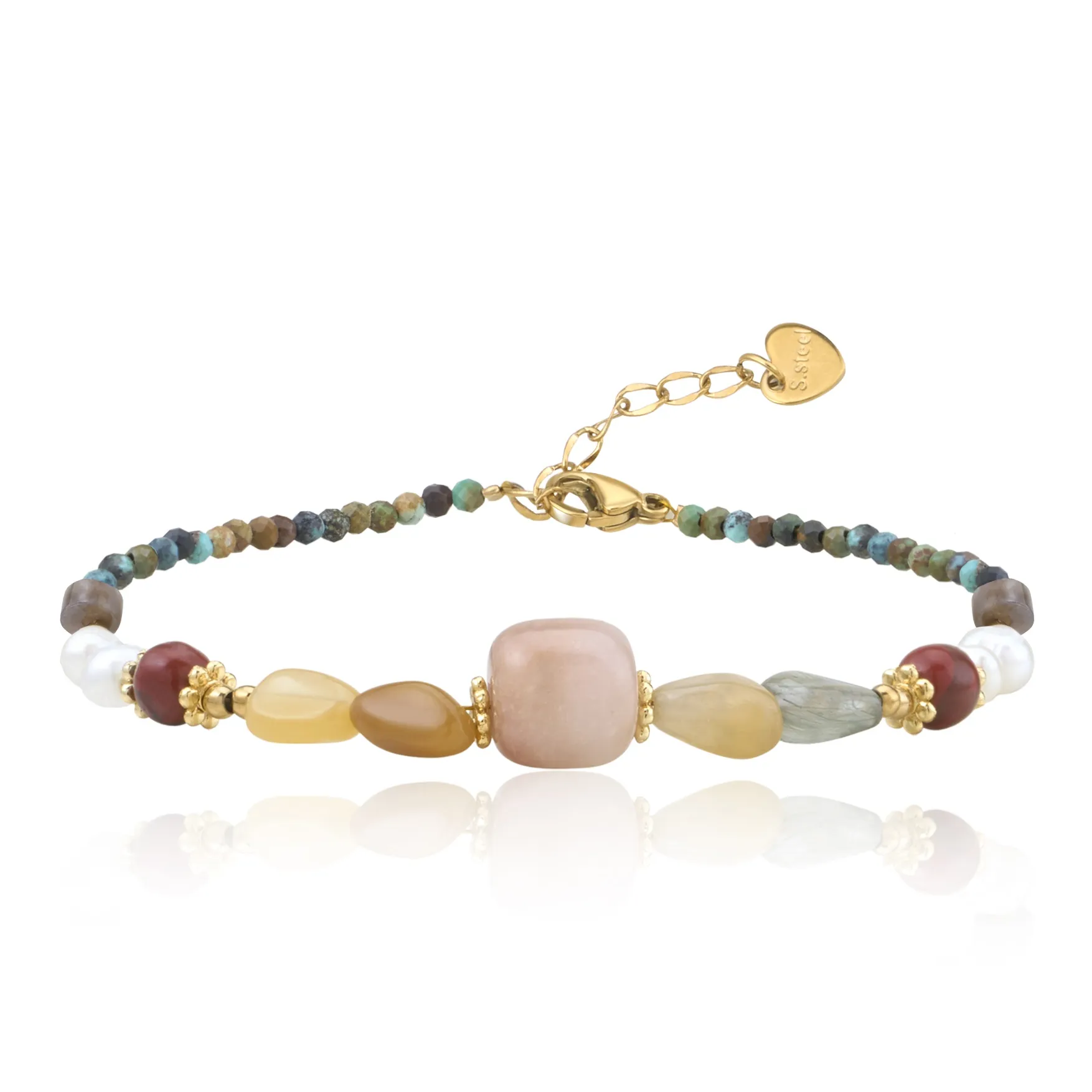 AJIDOU Браслеты с бирюзой женские