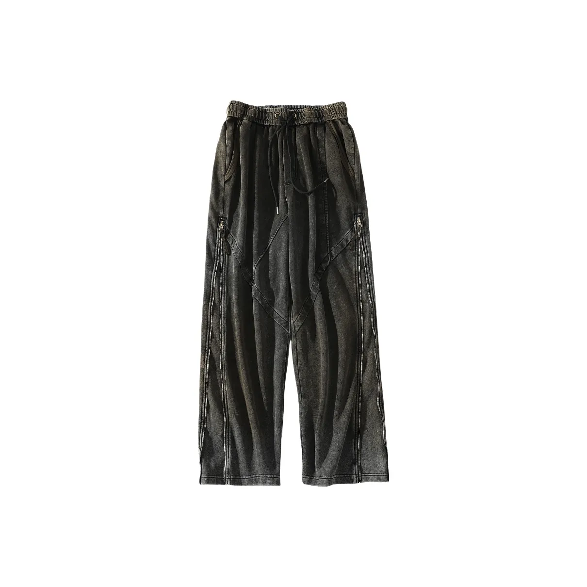 A SQUARE ROOT Casual Pants Unisex Black